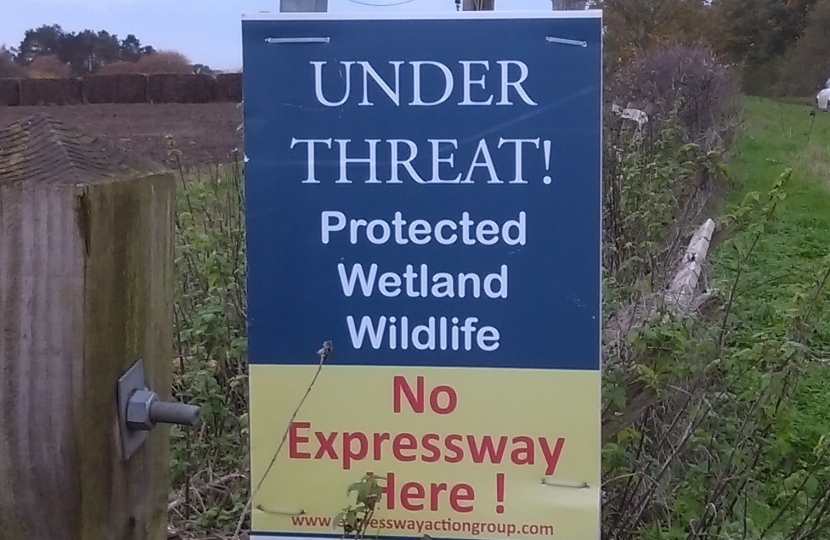 expressway protest sign