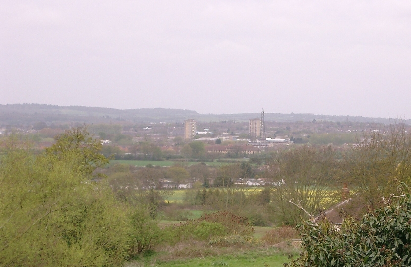 view over Green Belt